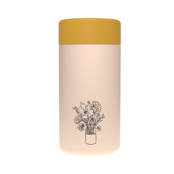 JUST FLOWERS - Stainless Steel Reusable Cup 12oz