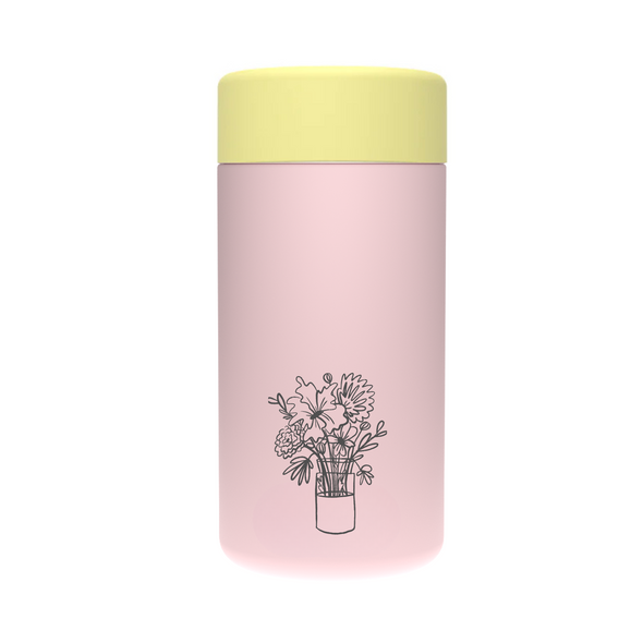 JUST FLOWERS - Stainless Steel Reusable Cup 12oz