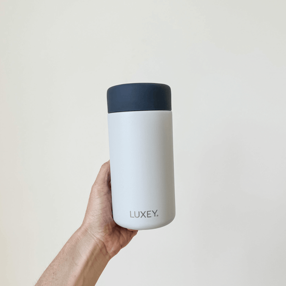 ** PRE-ORDER ** MIDNIGHT BLUE & GRAY - Stainless Steel Reusable Cup 12oz