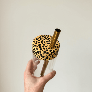 LEOPARD - Large Straw Lid