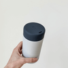 MIDNIGHT BLUE & GRAY - Stainless Steel Reusable Cup 12oz