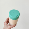 TEAL & PEACH - Stainless Steel Reusable Cup 12oz