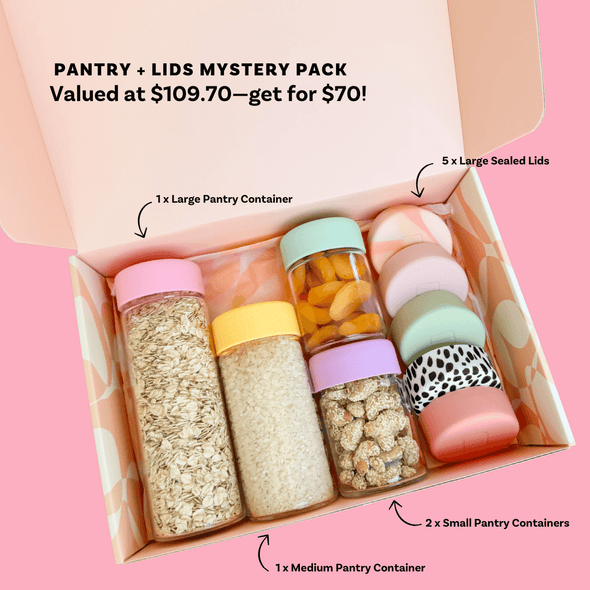 🖤 PANTRY + EXTRA LIDS MYSTERY BOX 🖤