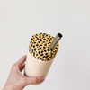 LEOPARD & PEACH - Insulated Iced Drink Tumbler