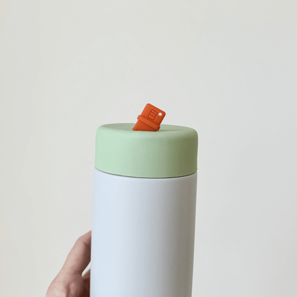 ** PRE-ORDER ** PISTACHIO & GRAY - Stainless Steel Reusable Cup 12oz