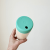 TEAL & PEACH - Stainless Steel Reusable Cup 12oz