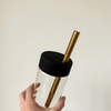 BLACK - Large Straw Lid