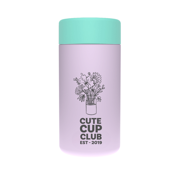 CUTE CUP CLUB FLOWERS - Stainless Steel Reusable Cup 12oz