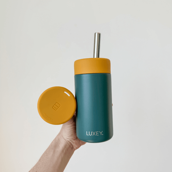 ** PRE-ORDER ** MUSTARD & KALE - Stainless Steel Reusable Cup 12oz