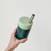 PISTACHIO & KALE - Stainless Steel Reusable Cup 12oz