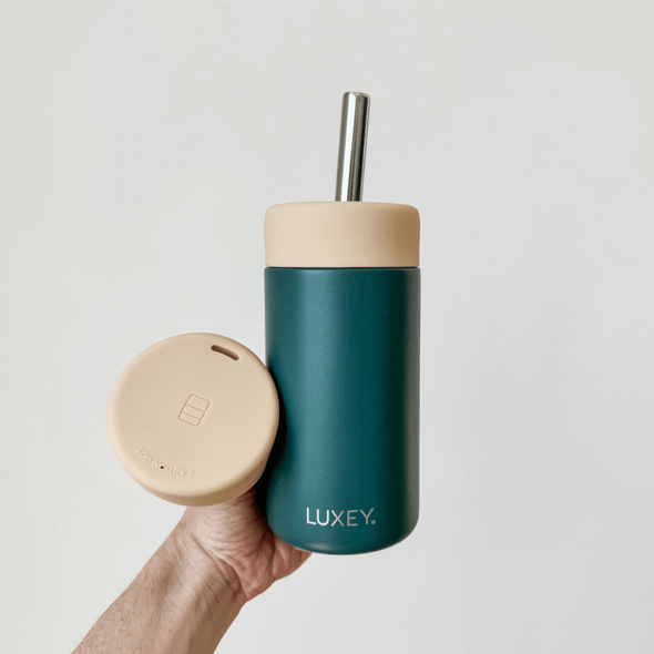 ** PRE-ORDER ** CARAMEL & KALE - Stainless Steel Reusable Cup 12oz