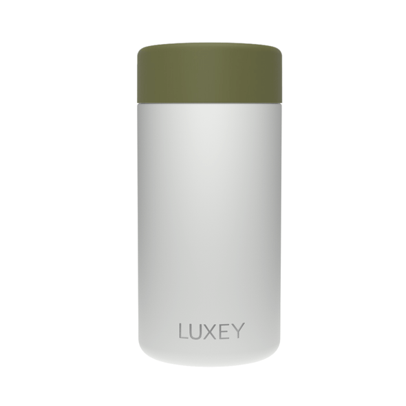 ** PRE-ORDER ** HERITAGE GREEN & GRAY - Stainless Steel Reusable Cup 12oz