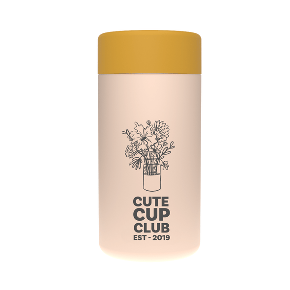 CUTE CUP CLUB FLOWERS - Stainless Steel Reusable Cup 12oz