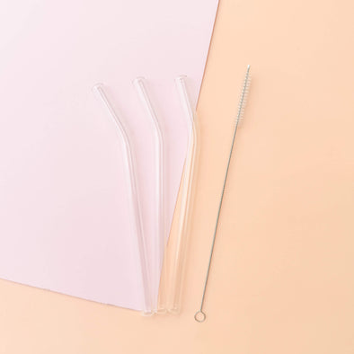 REUSABLE GLASS STRAWS - SMALL