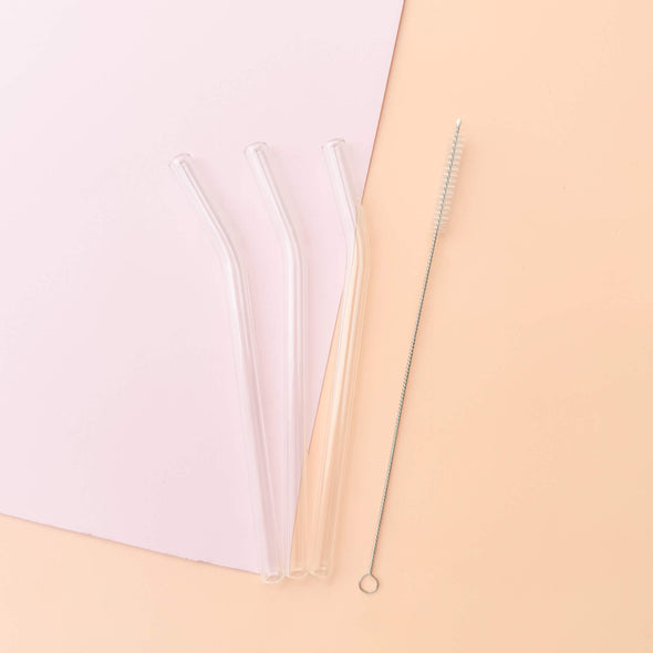 REUSABLE GLASS STRAWS - SMALL