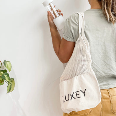 LUXEY LOGO ORGANIC COTTON TOTE BAG