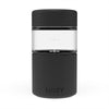 Black Luxey Cup 6oz, 8oz & 12oz Reusable Glass Coffee Cup