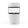 Bright White OriginalLUX Luxey Cup ( 12oz ) Large Size Reusable Glass Coffee Cup